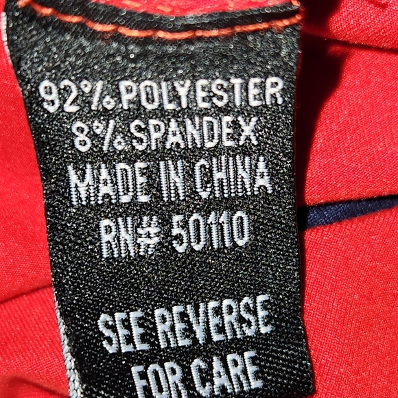 LOVE ❤️ ARI RED WHITE AND BLUE WOMEN'S LIGHTWEIGHT CROP HOODIE SIZE LARGE - Picture 8 of 9